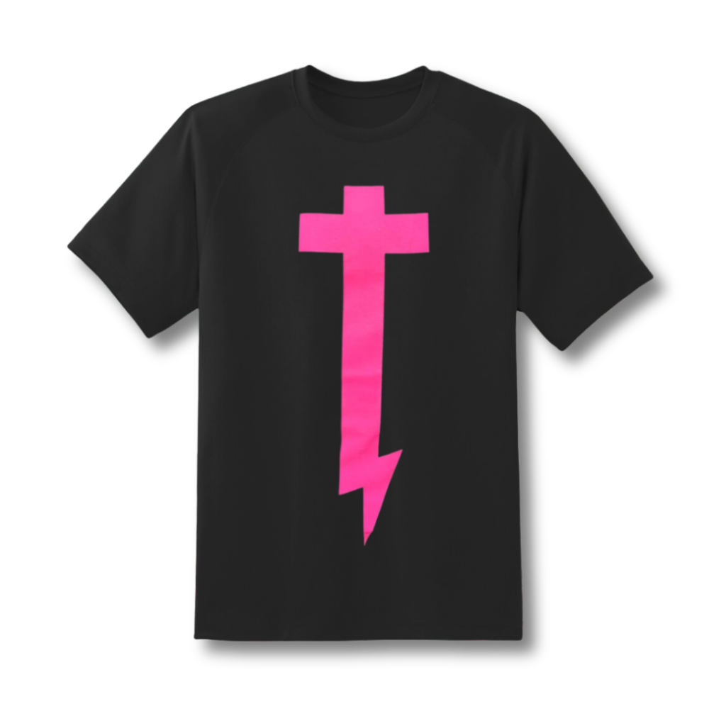 Camiseta cruz rosa de PUTILATEX