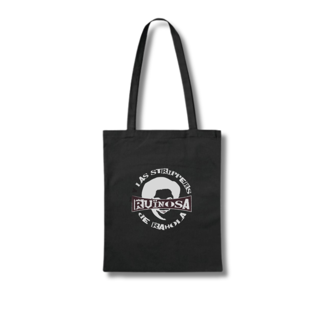 Totebag negra 'Ruïnosa y las Strippers de Rahola'
