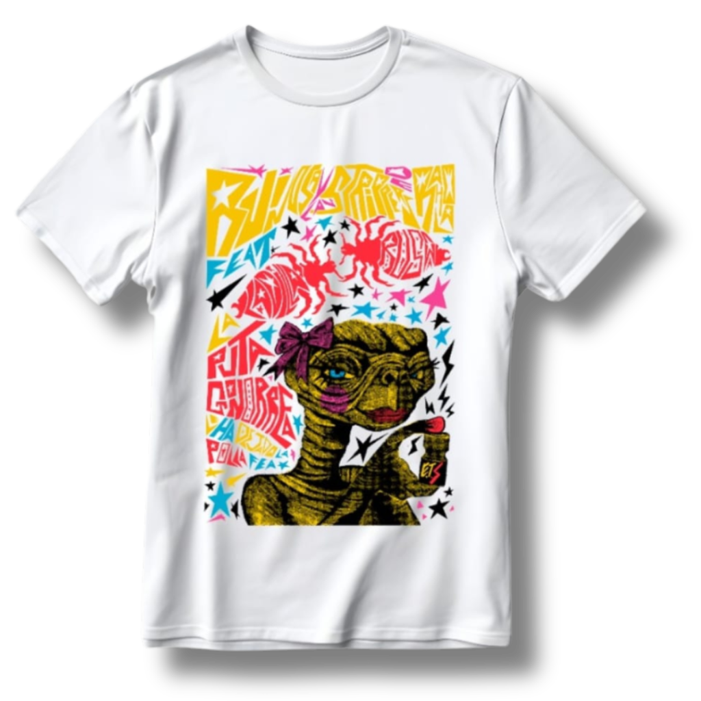 Camiseta ET.s de Ruïnosa y las Strippers de Rahola
